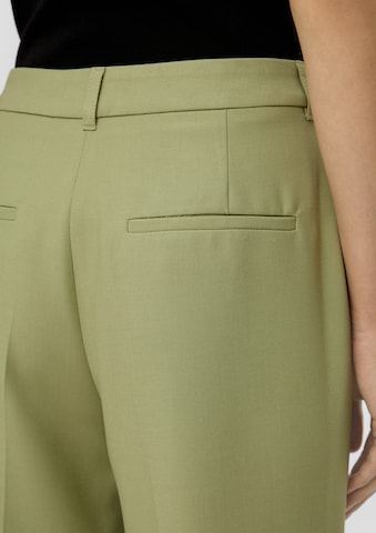 s.Oliver BLACK LABEL Regular Pleated Pants in Green