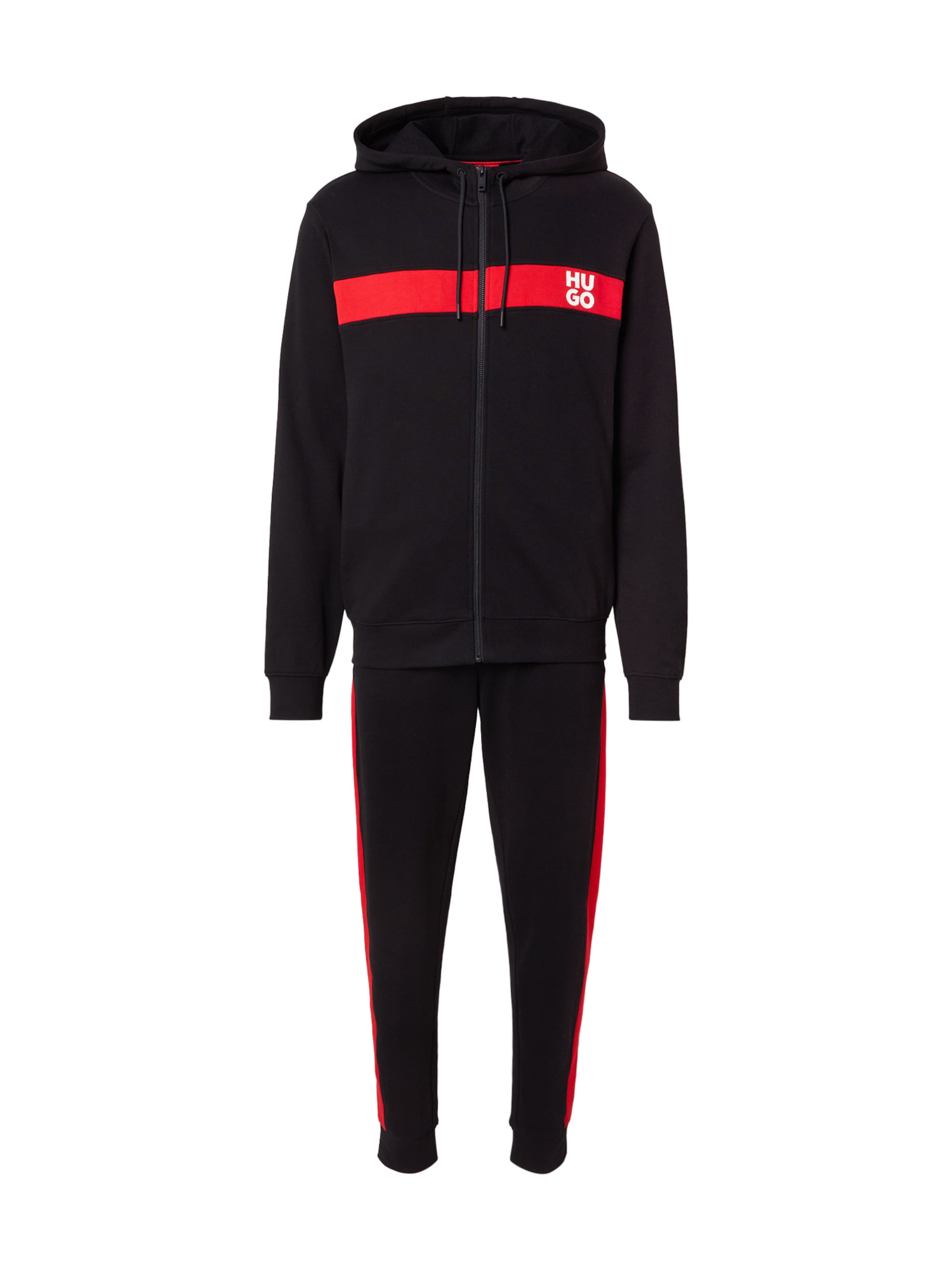 HUGO Sweatsuit &#x27;DapieDoaky&#x27; in Black: front