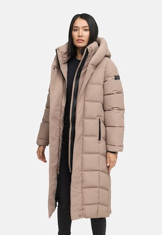Manteau d’hiver 'Engelsfeder XIV' NAVAHOO en beige : devant