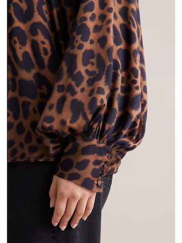 SEIDENSTICKER Blouse 'Ausgestellte' in Bruin
