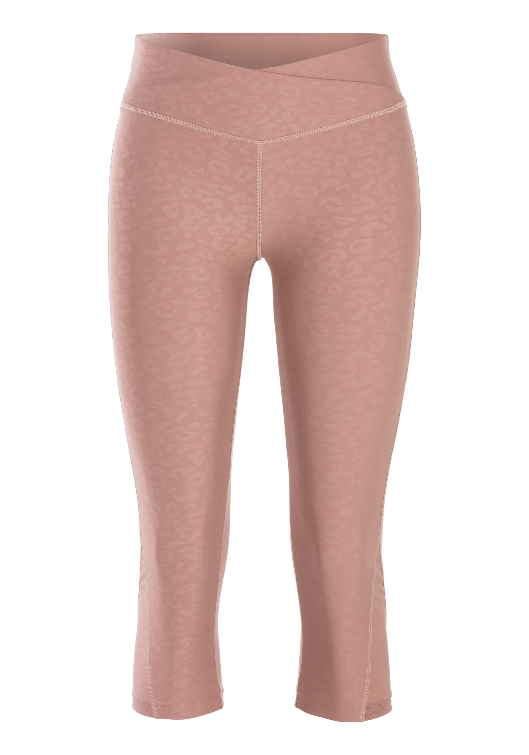 LASCANA ACTIVE Skinny Workout Pants in Brown: front