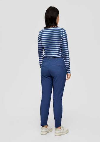 Effilé Pantalon chino s.Oliver en bleu