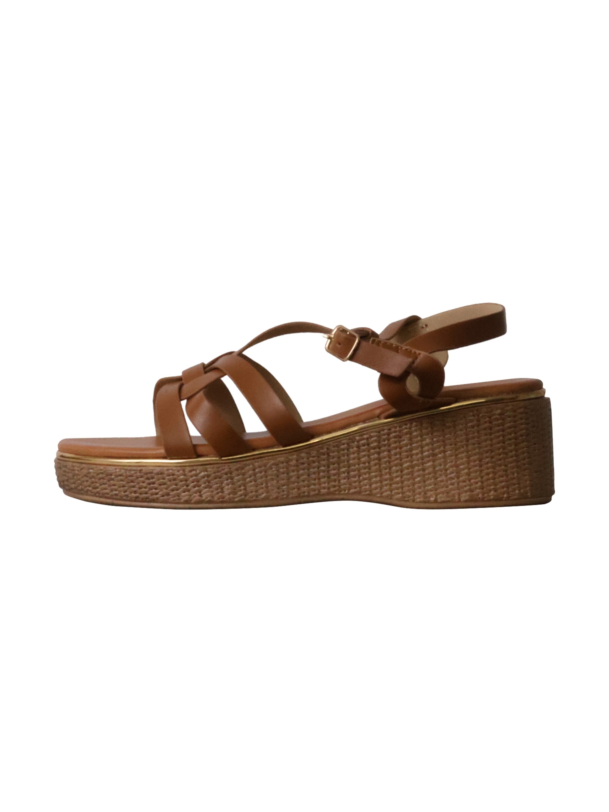 Sixth Sense - Sandalias 'Sandalen mit Keilabsatz und Riemchen – Paris' en marrón: frente