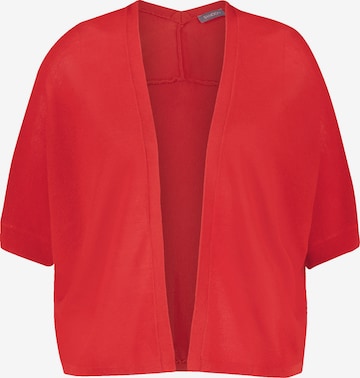 SAMOON Knit Cardigan in Red: front