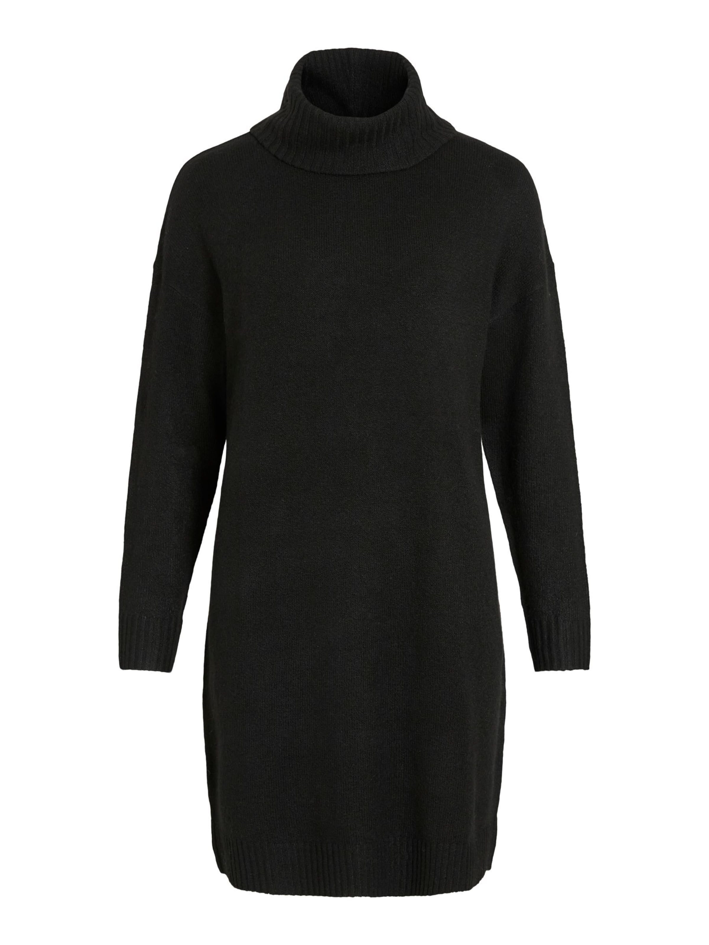 VILA Knit dress in Black: front