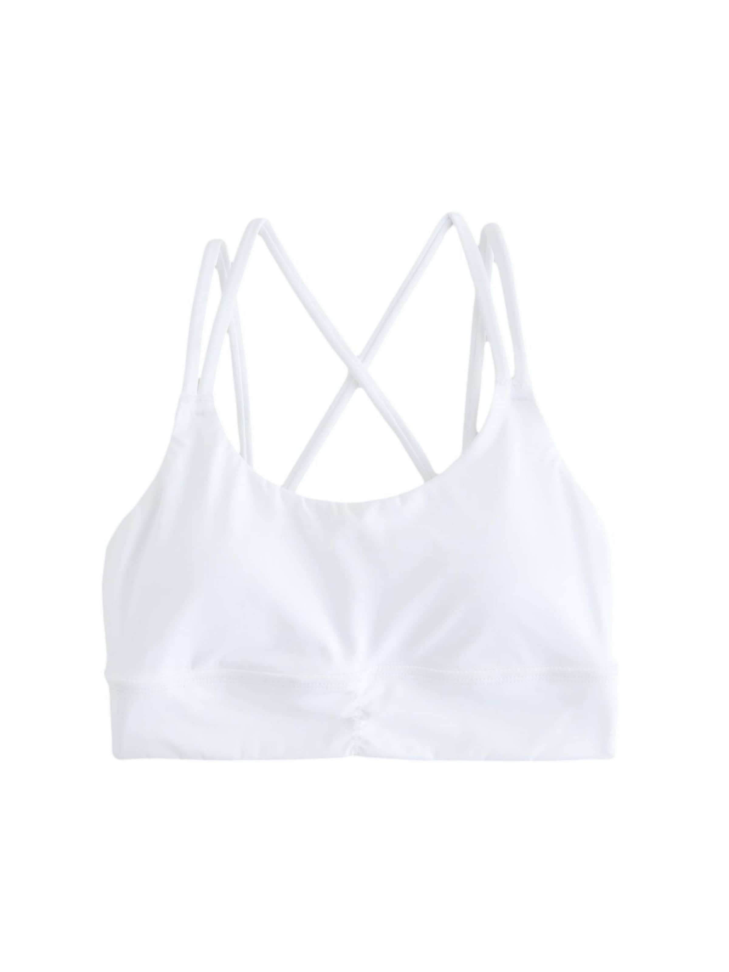 Next Бюстие Спортен сутиен в бяло: отпред
