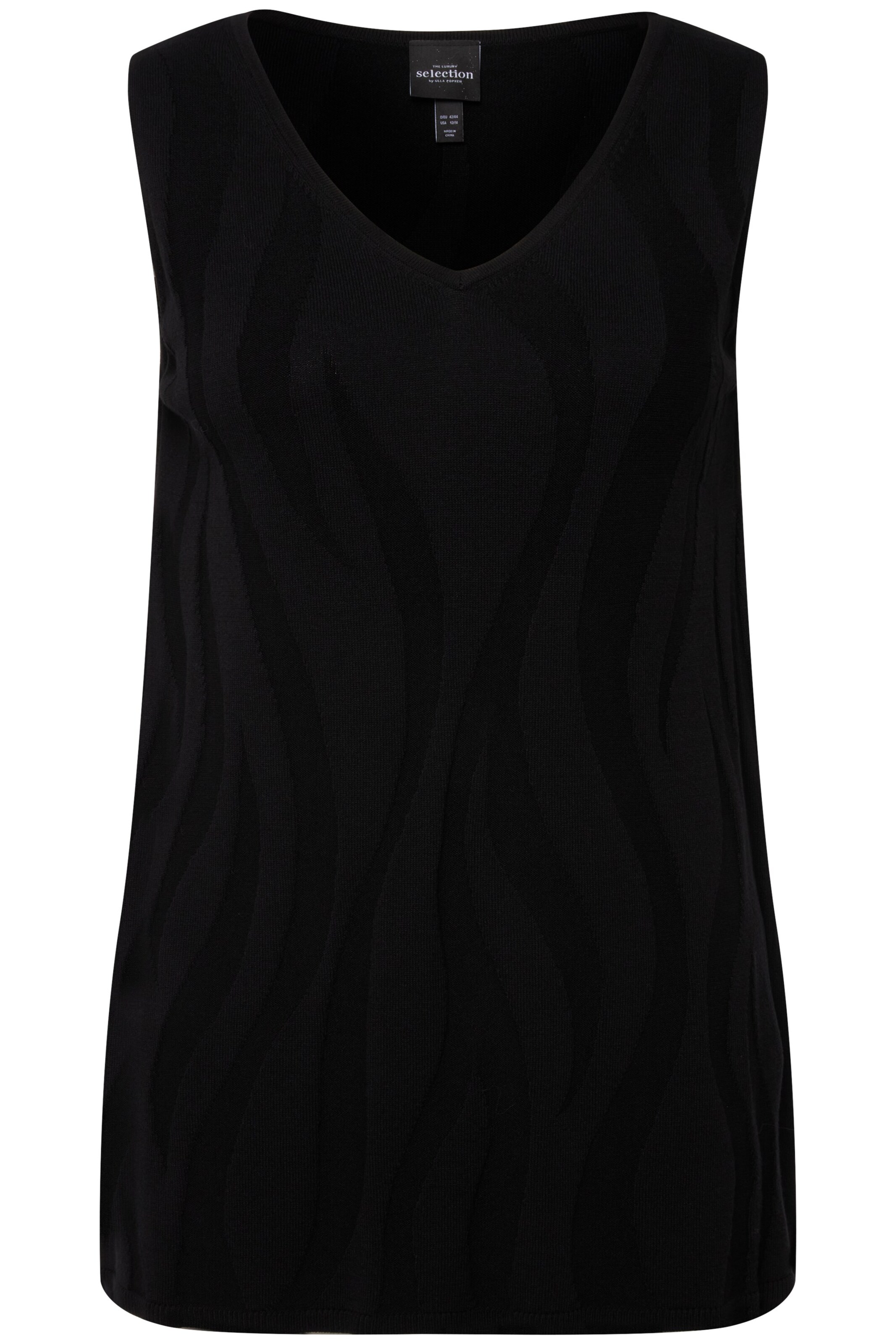 Ulla Popken Top in Black: front