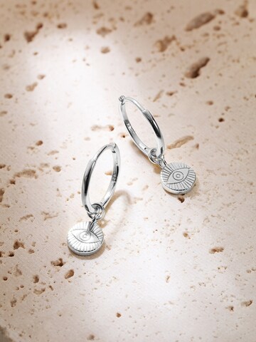 Hey Happiness Ohrringe 'Evil Eye' in Silber
