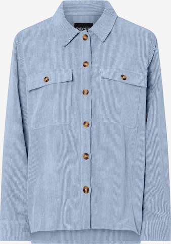 Chemisier PIECES en bleu : devant