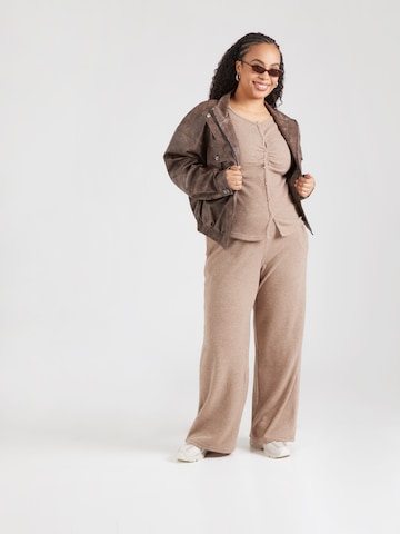 ONLY Carmakoma - Cárdigan 'CARPAOLA' en marrón