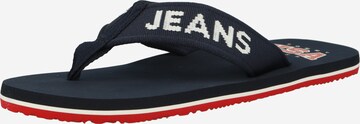 Infradito di Tommy Jeans in blu: frontale