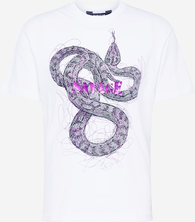 Just Cavalli T-shirt i ljuslila / rosa / svart / off-white, Produktvy