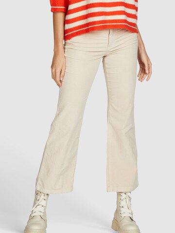 MARC AUREL Flared Pants in Beige: front