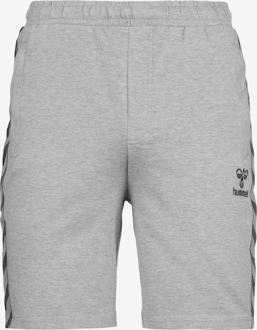 Hummel Regular Sportbroek 'Move' in Grijs: voorkant