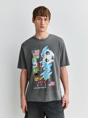 Next Shirt 'Football World Cup' in Grey: front