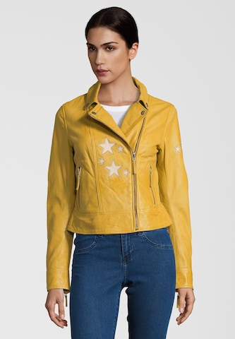 Apple of Eden Between-Season Jacket 'CAKE' in Yellow: front