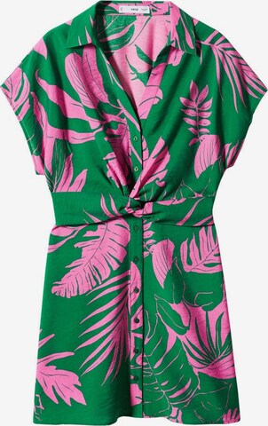 Robe-chemise 'Mila' MANGO en vert : devant