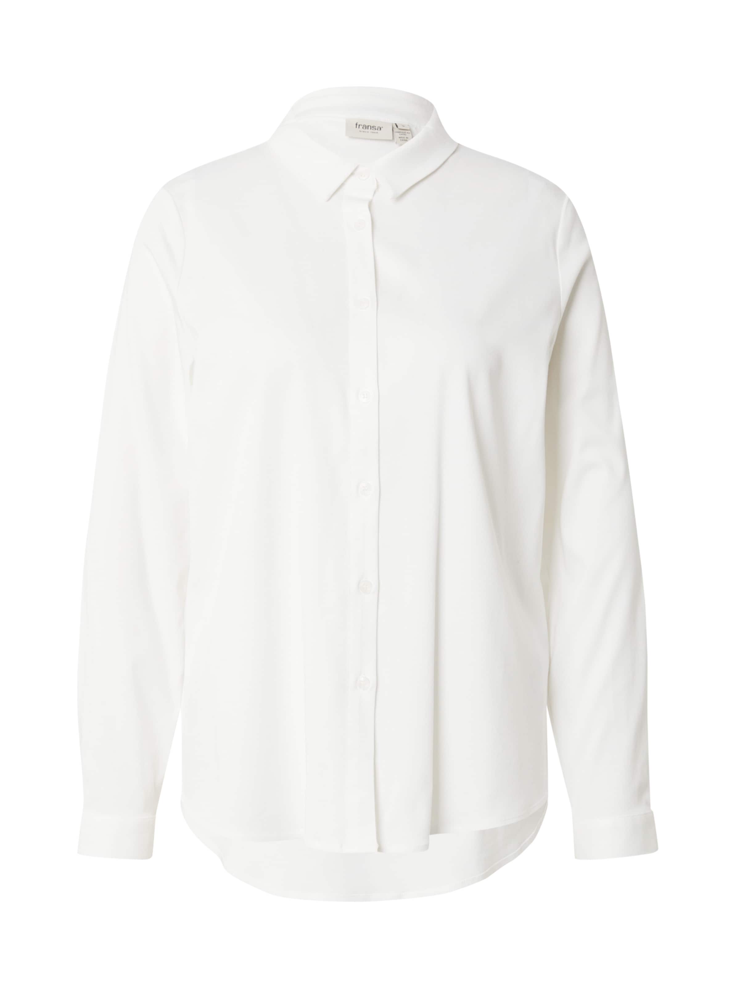 Fransa Blúzka 'Justina' - Biela: predná strana