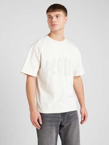 T-Shirt Pequs en blanc : devant