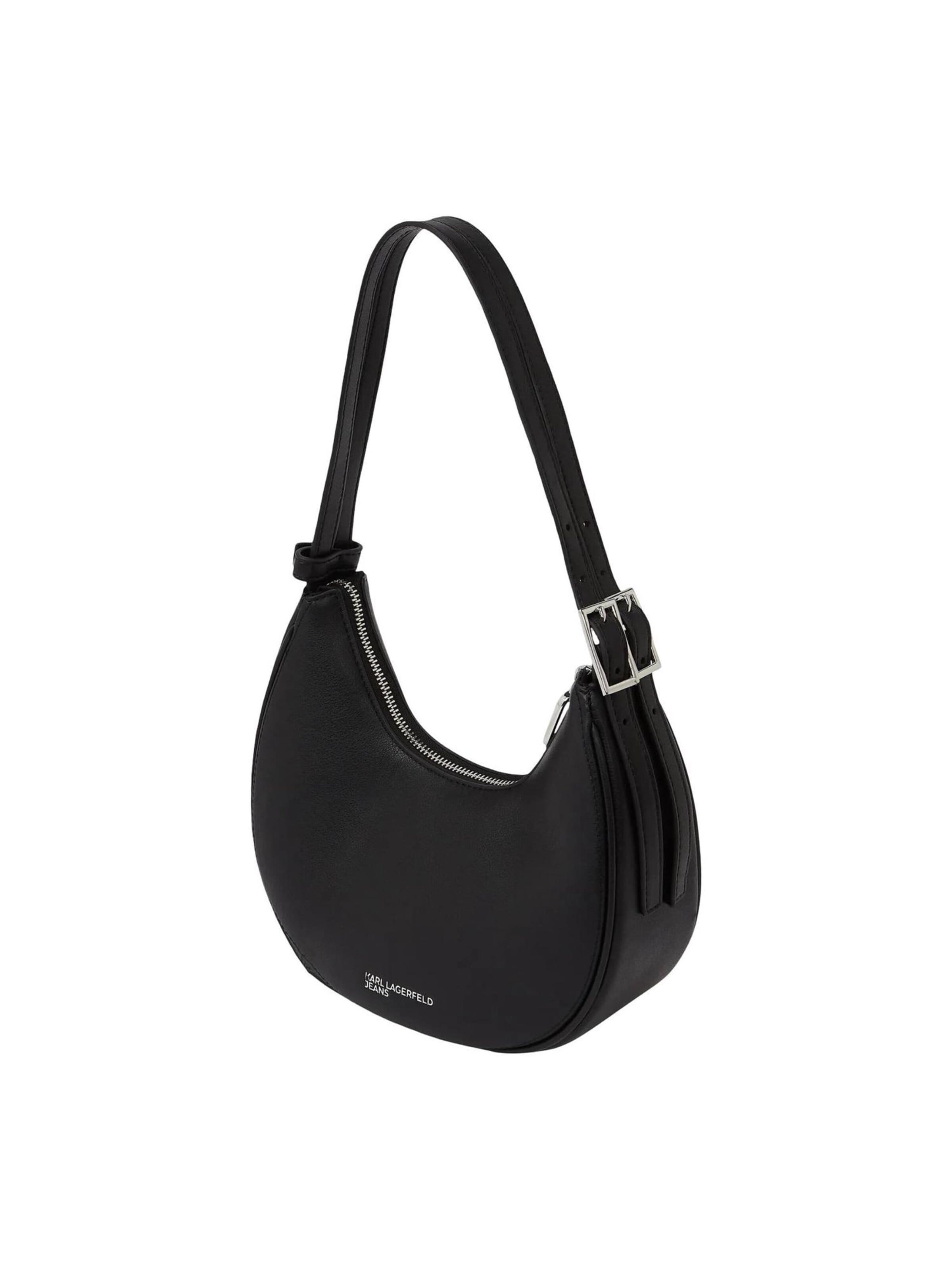 KARL LAGERFELD JEANS - Bolso de hombro 'KLJ K Logo Halfmoon Bag B2W30126' en negro