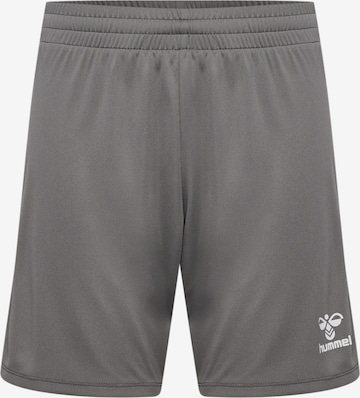 Hummel Sportshorts 'Essential' in Grau: Vorderseite