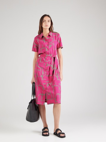 JDY Платье-рубашка в Ярко-розовый: спереди