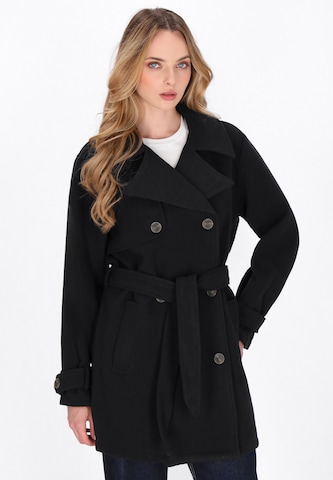Manteau mi-saison DreiMaster Vintage en noir : devant