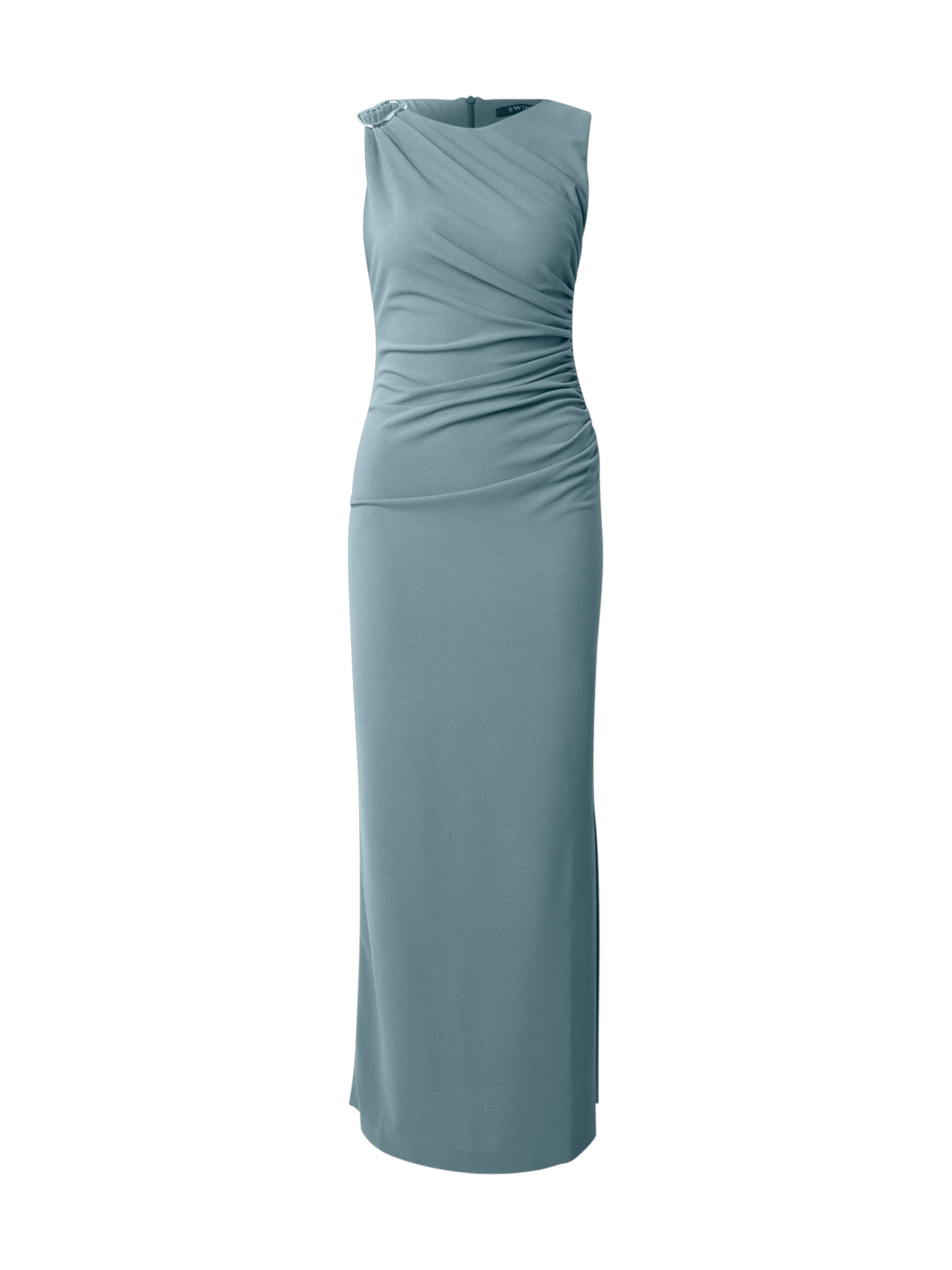 SWING - Vestido de noche en gris: frente