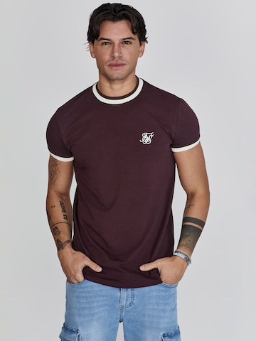 SikSilk Shirt in Rood: voorkant