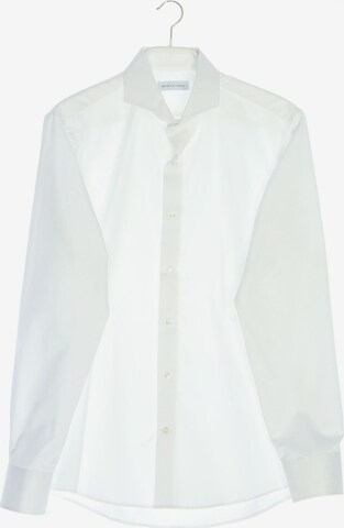 SHIRT BY HAND Button Up Shirt in M-L in White: front