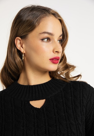 faina Oversizepullover in Schwarz