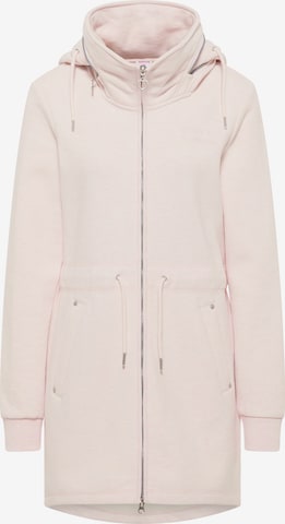 MYMO Zip-Up Hoodie in Pink: front