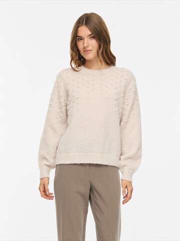 VILA Tröja 'VITULI' i beige: framsida