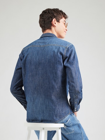 Pepe Jeans Средняя посадка Рубашка 'HANCK' в Синий