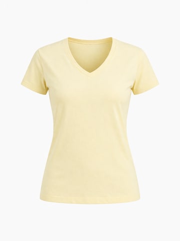 LEAFLETIC Shirt 'Leafletic Women’s Short Sleeve V-Neck T-shirt' in Yellow: front