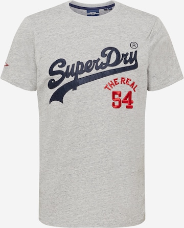 Superdry T-Shirt 'SOURCE' in Grau: predná strana