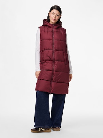 PIECES Bodywarmer 'PCBee' in Rood: voorkant