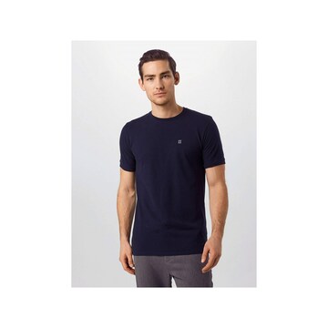 Les Deux Regular fit T-shirt i blå: framsida