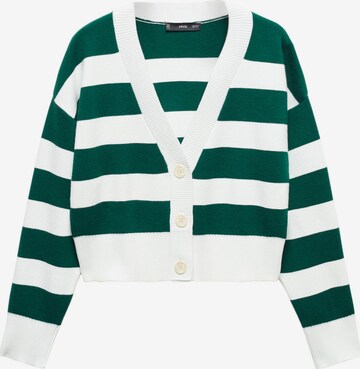 Cardigan 'Atram' MANGO en vert : devant