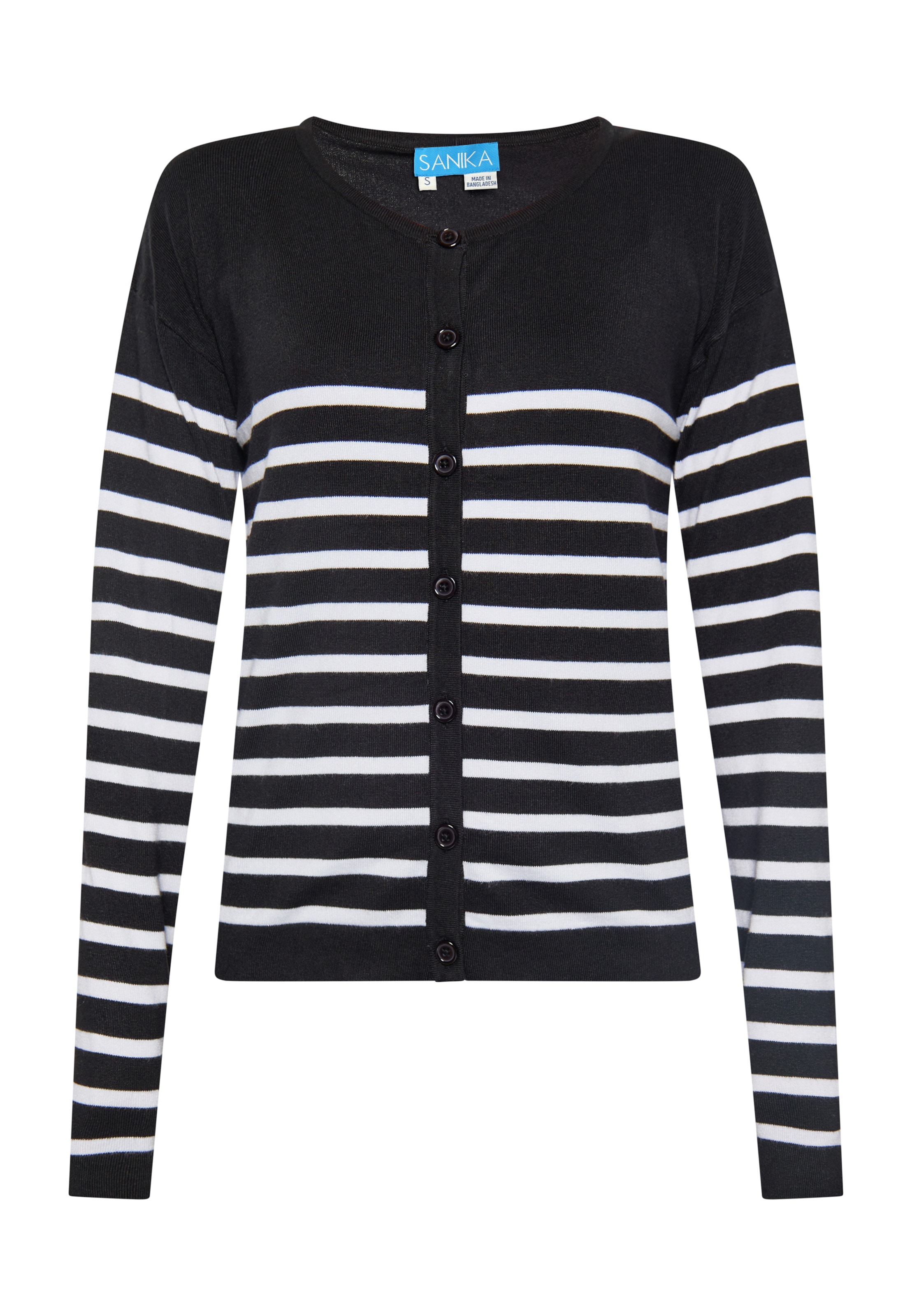 SANIKA Knit cardigan in Black: front