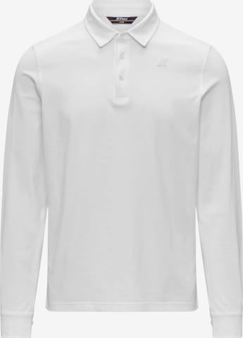 K-Way Tröja 'K-WAY TIBOR LT STRETCH JERSEY SLIM Maglieria' i vit: framsida