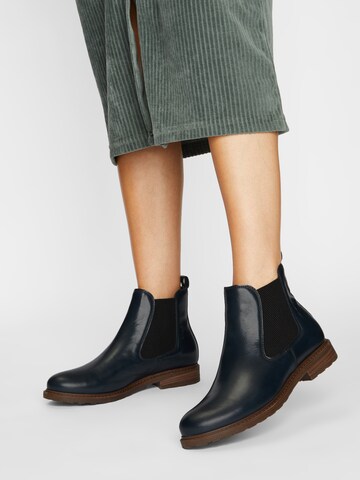 Tamaris Chelsea boots in Blauw: voorkant