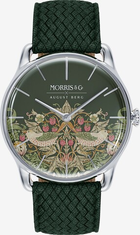 Montre à affichage analogique August Berg en vert : devant