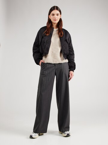 Wide Leg Pantalon 'Speed Dylan' WEEKDAY en gris