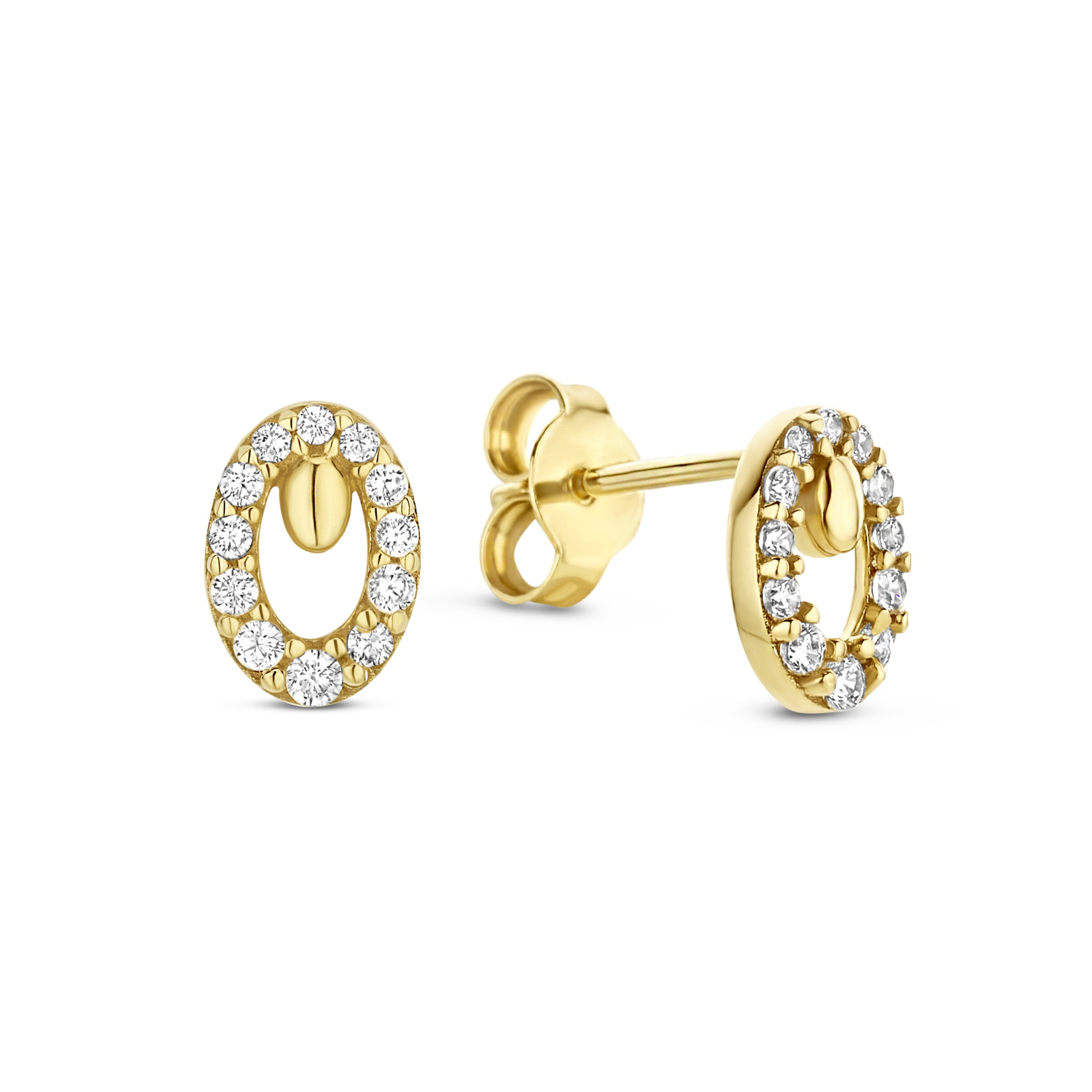 Beloro Jewels Earrings in Gold: front