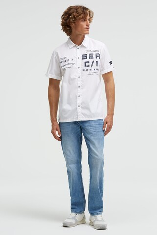 CAMP DAVID Regular fit Button Up Shirt in White