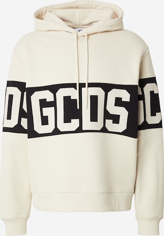 Sweat-shirt GCDS en beige : devant