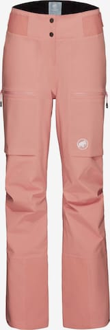 MAMMUT Outdoor Pants in Pink: front