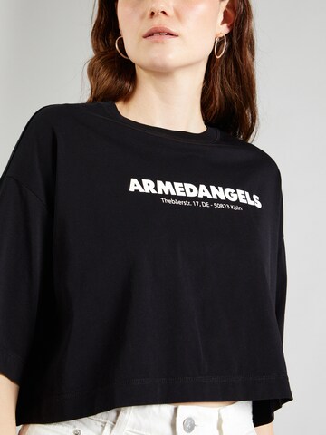 ARMEDANGELS Koszulka 'LARIA' w kolorze czarny
