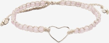 Samapura Jewelry Armband 'Herz' in Roze: voorkant